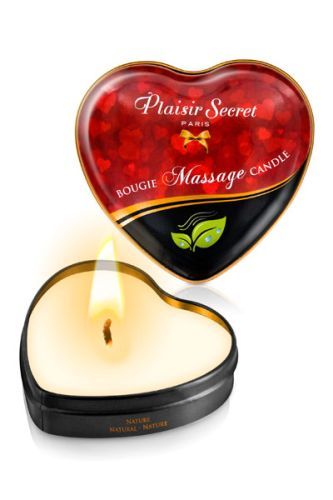 Массажная свеча с нейтральным ароматом Bougie Massage Candle - 35 мл. - Plaisir Secret - купить с доставкой в Перми