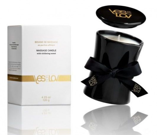 Массажная свеча Titillating Massage Candle - 120 мл. - YESforLOV - купить с доставкой в Перми