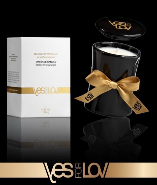 Массажная аромасвеча BEWITCHING MASSAGE CANDLE - 120 мл. - YESforLOV - купить с доставкой в Перми