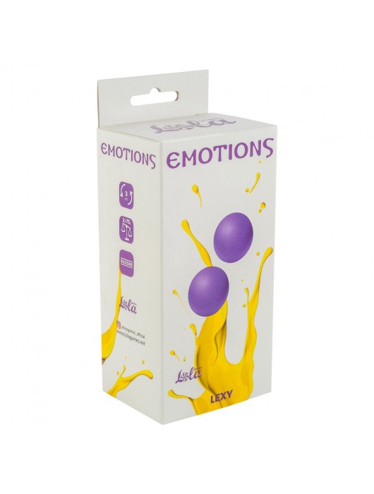 Фиолетовые вагинальные шарики без сцепки Emotions Lexy Large - Lola Games