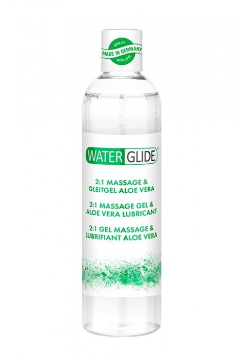 Гель-смазка 2-в-1 MASSAGE   LUBRICANT ALOE VERA - 300 мл. - Waterglide - купить с доставкой в Перми