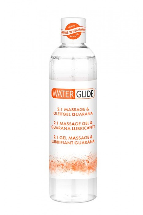 Гель-смазка 2-в-1 MASSAGE   LUBRICANT GUARANA - 300 мл. - Waterglide - купить с доставкой в Перми