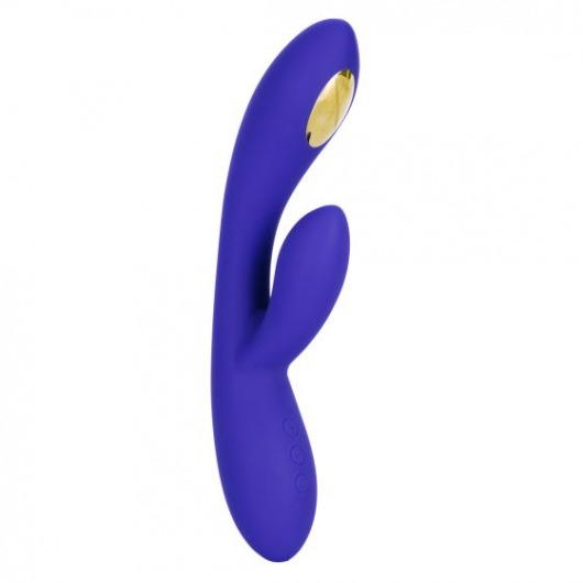 Фиолетовый вибратор с функцией электростимуляции Intimate E-Stimulator Dual Wand - 21,5 см. - California Exotic Novelties - купить с доставкой в Перми