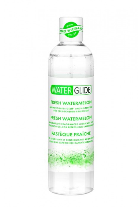 Лубрикант на водной основе с ароматом арбуза WATERGLIDE FRESH WATERMELON - 300 мл. - Waterglide - купить с доставкой в Перми