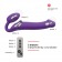 Фиолетовый безремневой вибрострапон Silicone Bendable Strap-On - size XL - Strap-on-me - купить с доставкой в Перми