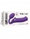 Фиолетовый безремневой вибрострапон Silicone Bendable Strap-On - size XL - Strap-on-me - купить с доставкой в Перми